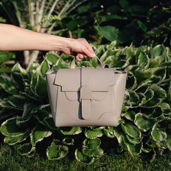 Senreve Handbags - NWOT Senreve MINI MAESTRA | Pebbled Sand / Silver